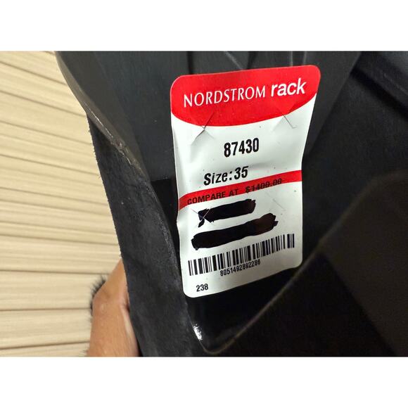 Prada Calzature Donna Real Fur Suede Leather Boots Size EU35 - Picture 10 of 12